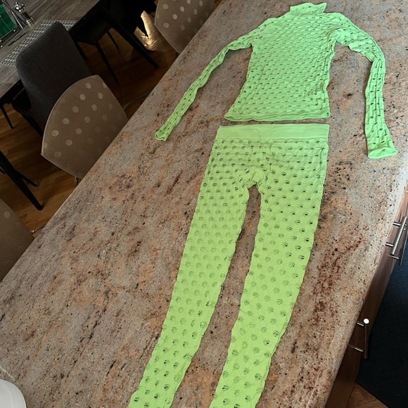 Maisie Wilen 2 Piece Nylon/Lycra FishNet Outfit😻😻😻😻😻😻😻😻 - Picture 4 of 16